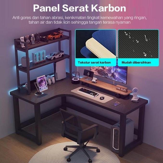 Terlaris Meja Komputer / Meja Komputer Minimalis Modern / Meja Komputer Gaming / Meja Komputer Leseh