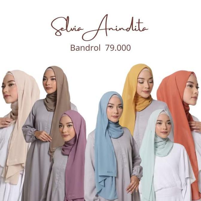 Pashmina Ceruty Selvia Anindita Elzatta best seller Jilbab Muslim Ceruti