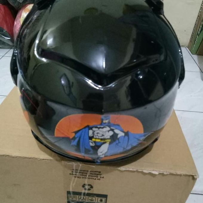 HELM ANAK MURAH MEREK MHR CORAK BATMAN