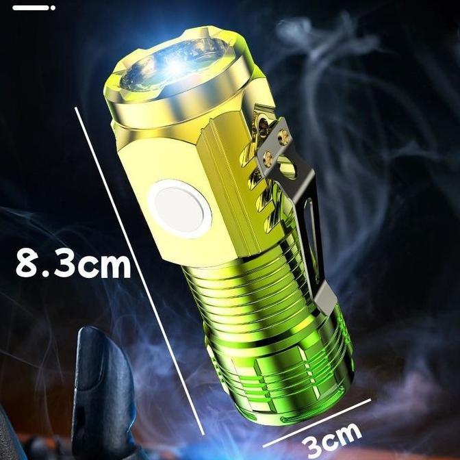 Terjangkau Senter Mini / Lampu Senter Usb Charger / Senter Untuk Mendaki Gunung/3 Led Super Terang H