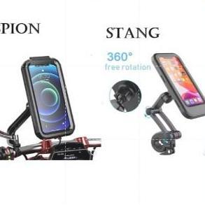 AUTOKU Phone Holder Smartphone HP Stang Sepeda Motor Anti air Waterproof Case LBX Phone Holder Stoll