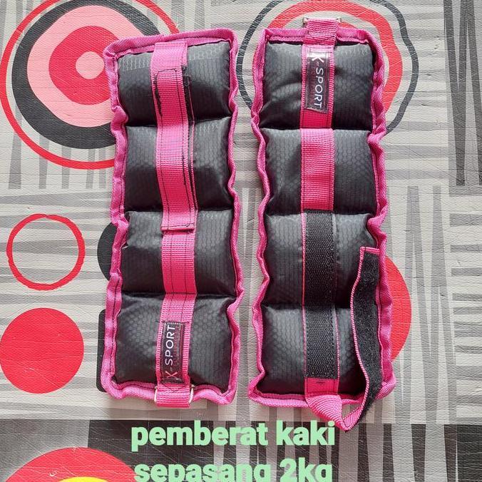Pemberat kaki 2kg bendel kaki fitness Penguat otot kaki beban olahraga
