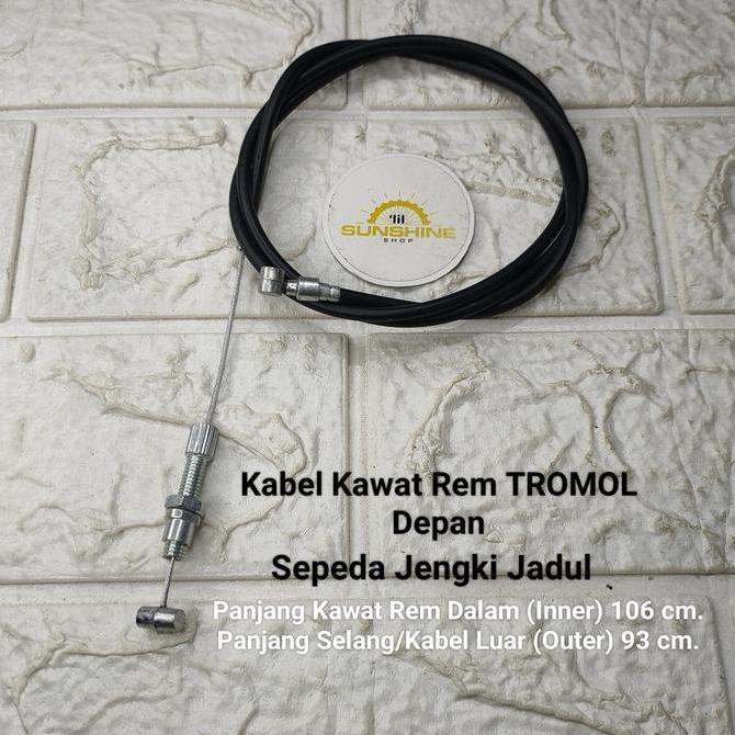 Promo Kabel Rem Teromol Tromol Sepeda Jengki 26X1 3/8 Jadul Ontel Lawas Cod