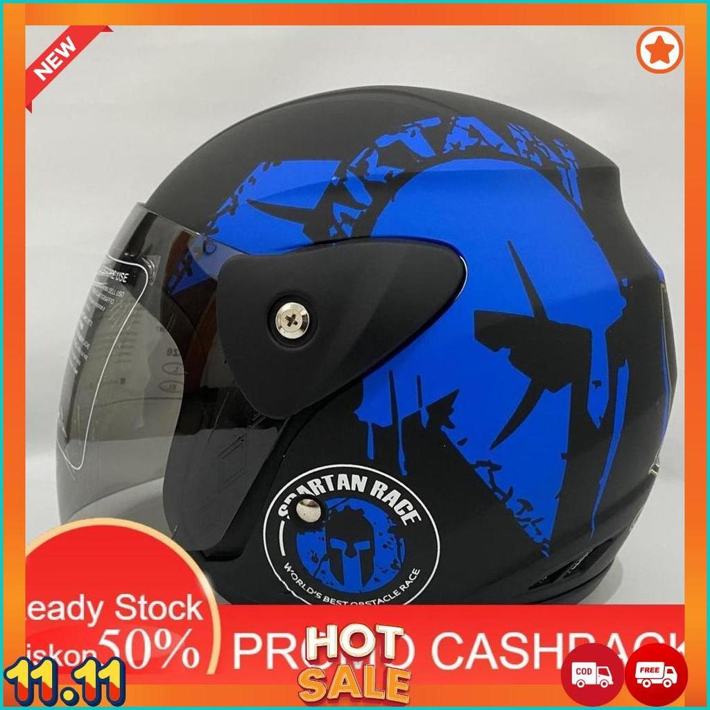 Helm Evo Spartan Biru Helm Sni Dewasa Cod