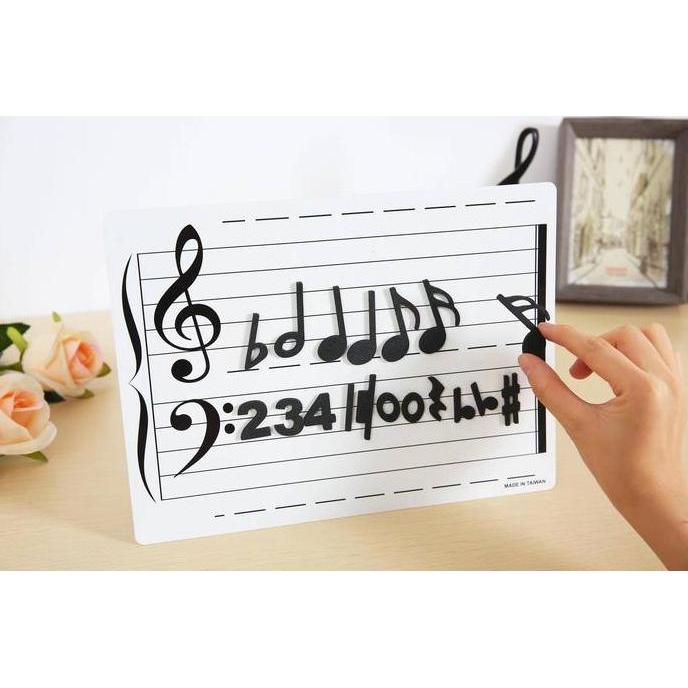 New- [jollyinfant.id] F 19 Papan tulis magnet musik & Magnet Musik