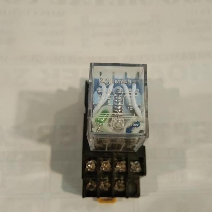 Relay MY4N DC 24V 14pin + Soket (sett) riley dc 24v my4n BEST QUALITY