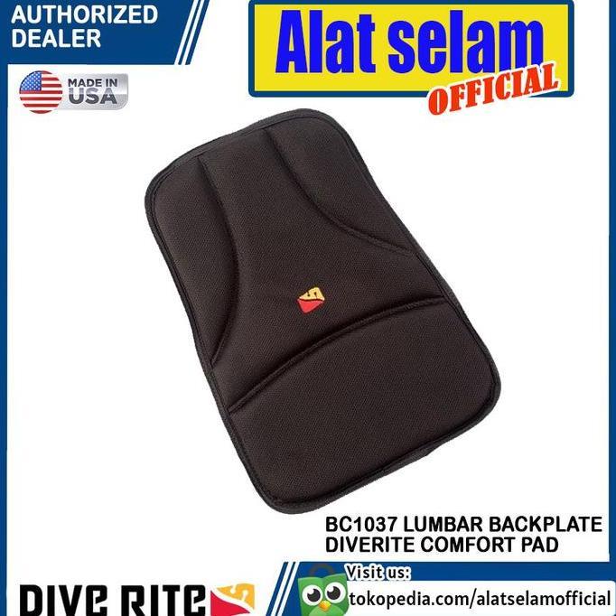 Promo BC1037 Lumbar Backplate Dive Rite Comfort Pad For BCD Diving Diverite Diskon