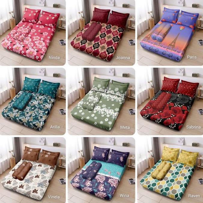 Sprei Illusions Queen 160x200 Motif