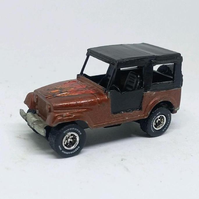 HOT WHEELS JEEP CJ7 CJ-7 LOOSE DIECAST CUSTOM BAN KARET GREENLIGHT (S)