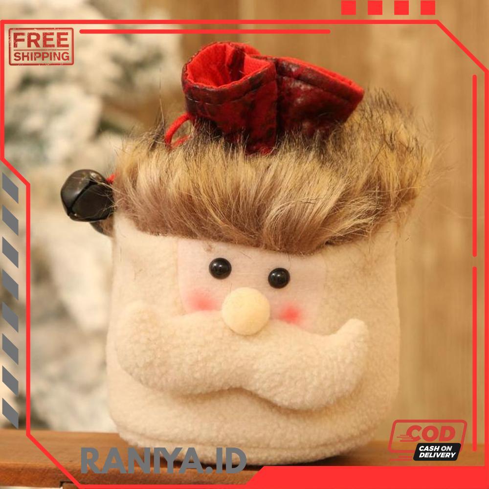 Diskon XTC tas serut permen apel mini souvenir natal kado bag christmas - RO30-2211 2025 COD Termura