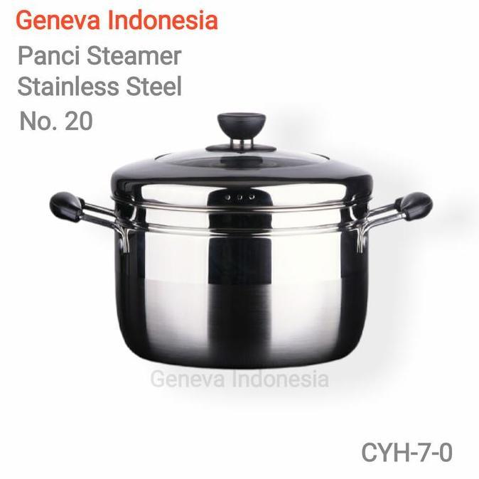 Panci Steamer - Panci Kukus Stainless Steel Tebal Homeline