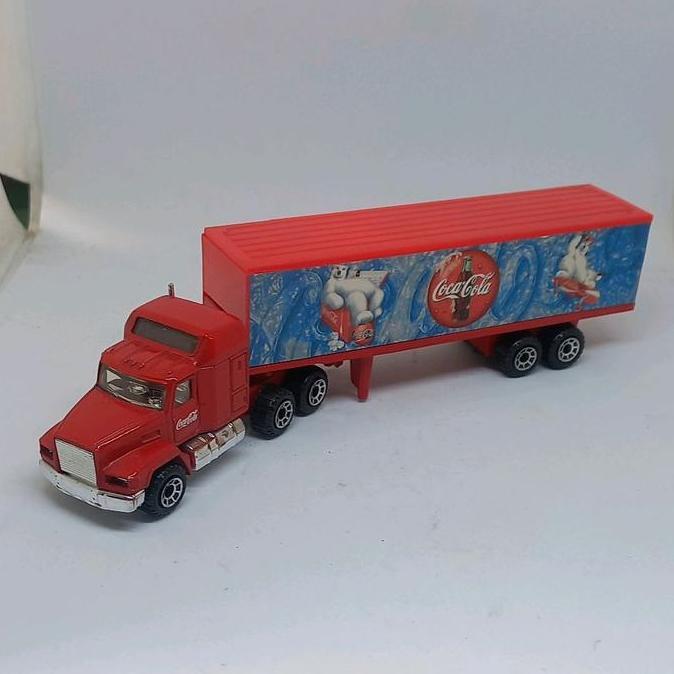 MATCHBOX MACK CH600 SEMI TRAILER TRUCK COCA COLA BIG MOVERS LOOSE DIECAST 1/87 (S)
