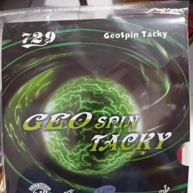 NEW KARET TENIS MEJA 729 GEO SPIN TACKY ORIGINAL