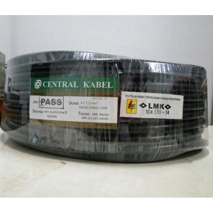 SNI Kabel NYY 4 x 1.5 50M Kabel Listrik 4x1.5 4 X 1,5 4x1,5 50M LMK