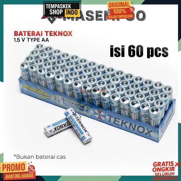 Teknox Baterai Aa Baterei A2 - Batery Aa - Batere Aa Isi 60 Pcs