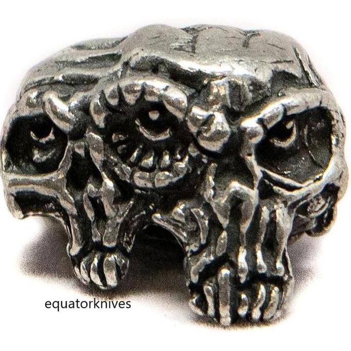 SMUKGTP Schmuckatelli Co Gemini Twins Skull Bead