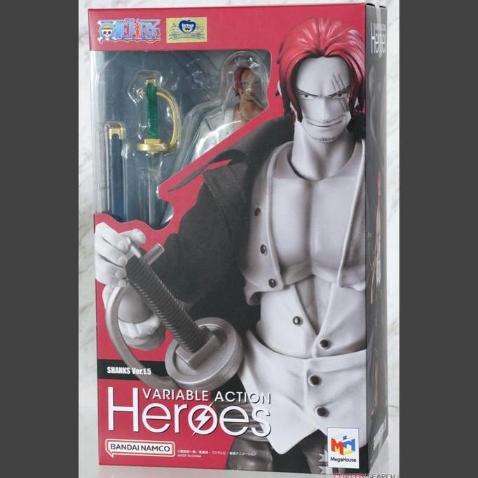 MEGAHOUSE Variable Action Heroes One Piece Rd Haired Shanks Ver 1.5 MISB Bandai Namco Figurine Anime