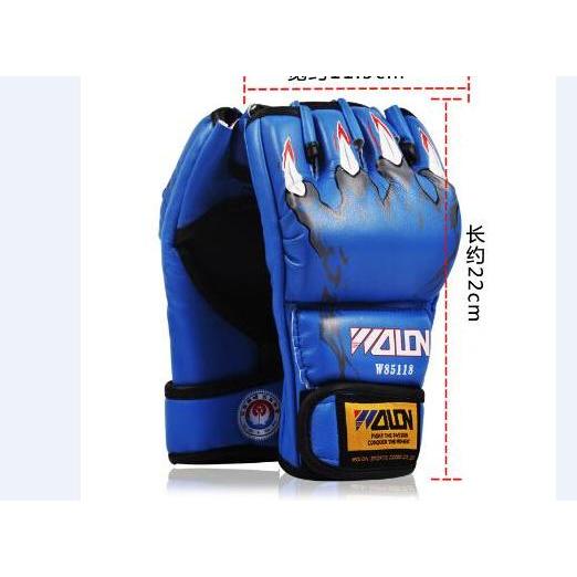WOLON Gloves MMA Muay Thai Kick Boxing Body Combat Sarung Tinju Glove Promo Premium