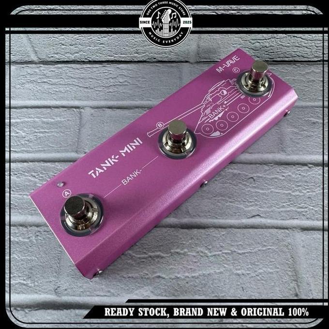 Efek Gitar M-Vave Tank-Mini Multi Effects Intelligent Processor Pedal Multi Efek Bluetooth Portable 