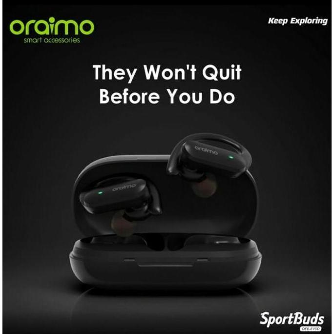 Oraimo Tws Sport Earbuds Bluetooth Headset Wireless Earphone V52 Merah Oeb E95D 21Kt9