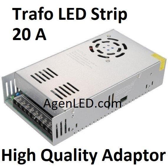 Trafo 20A Led Strip Adaptor 20 A Ampere Power Supply 12V Suply 12 Volt Kualitas Terbaik Harga Termur