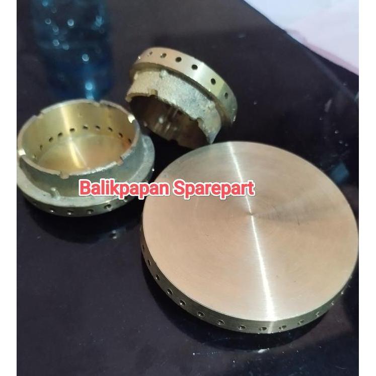 ```````] Burner brass kuningan kompor gas stove kitchen Ariston free standing old indesit