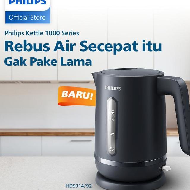 Philips Kettle Teko Listrik Hd931492 Hitam Philips Teko Pemanas Air Listrik 1.7 Liter