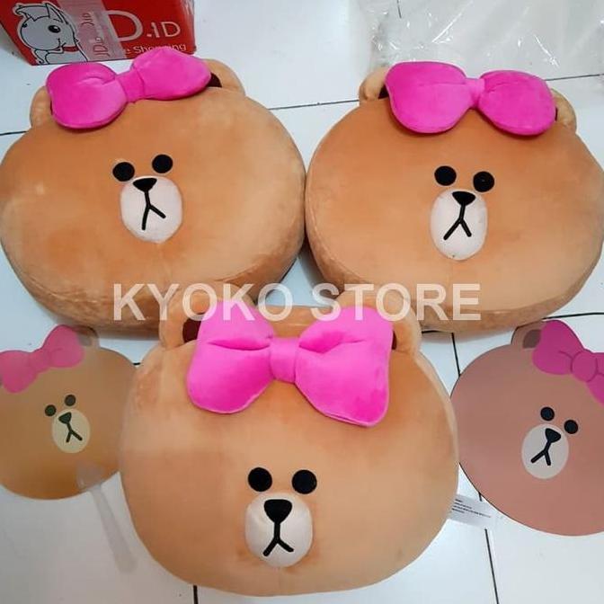 Ready Boneka Bantal Line Cushion Choco