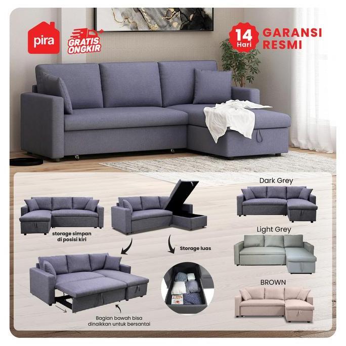 Terlaris Pira Bavarian - Camila Sfc Convertible Sofa / Multifungsi