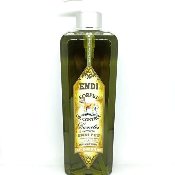 Endi Oil Control Camelia Dog Shampoo 450ml Shampoo Anjing