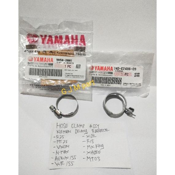 Glowtone - Hose Clamp Assy Kleman Penjepit Selang Radiator R15 Vixion Xsr Wr155 R25 Mt25 Xabre Jupit