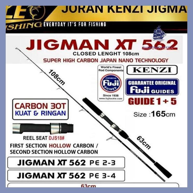 (PANCING) JORAN KENZI JIGMAN XT 562 165CM ROD KENZI JIGMAN JORAN JIGGING TERLARIS JORAN PANCING TERL