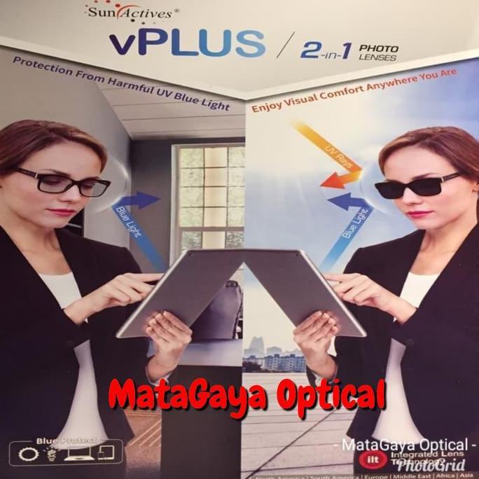 Lensa Kacamata ILT FSV 1.56 SunActives VPlus Steel