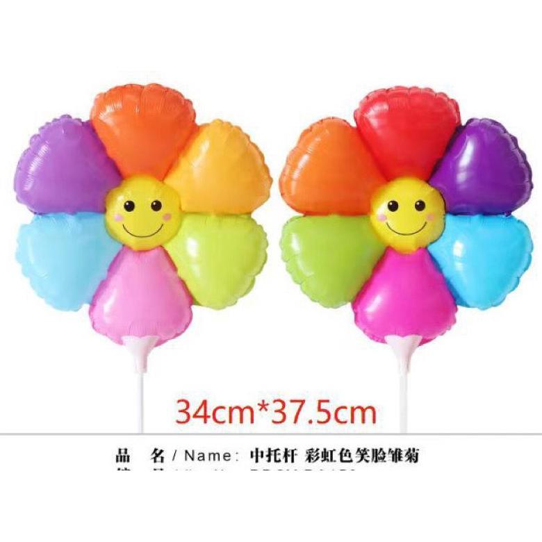 Balon Matahari Sunflower + Stick Cup Grosir Murah Terlaris