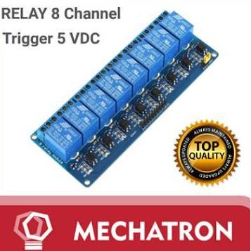 Relay 8 Channel Ch 5V 220V AC Module optocoupler TERBAIK