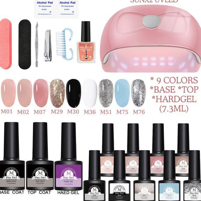 Set Kutek Gel Uv Led Gel Polish 22233045 Colour 12Ml Nail Art Cat Kuku Nail Polish