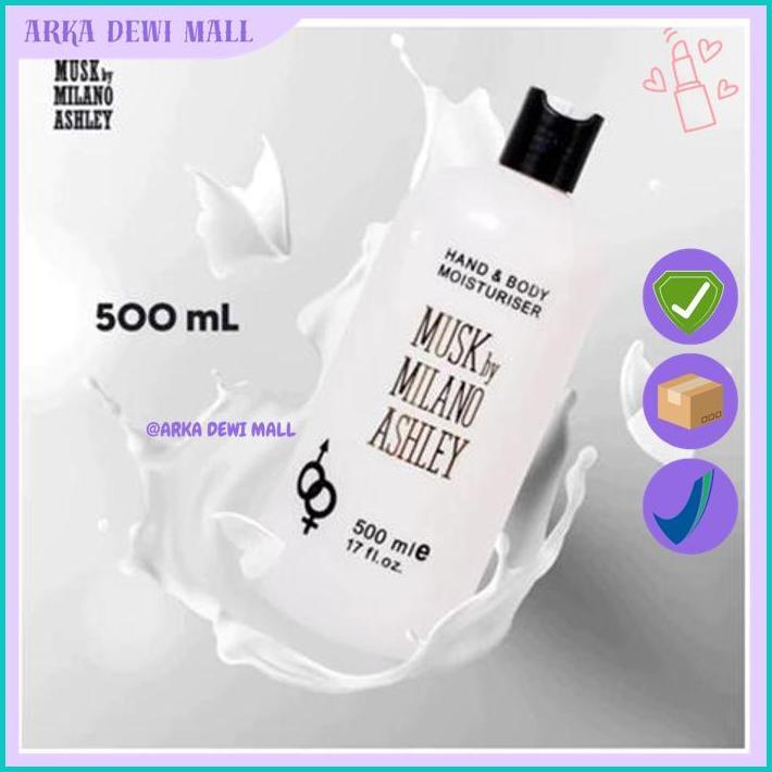 MILANO MUSK BY ASHLEY BODY LOTION - MUSK BY MILANO ASHLEY HAND & BODY LOTION MOISTURISER MILANO BEST