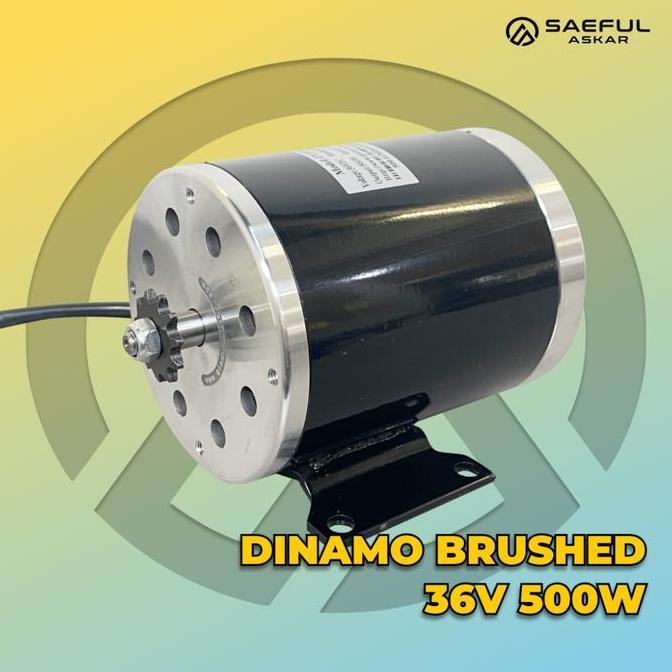 Dinamo Brushed 24V 36V 48V 500W Motor Scooter Electric Dinamo Skuter Listrik Robotik Mobil Mainan Mi