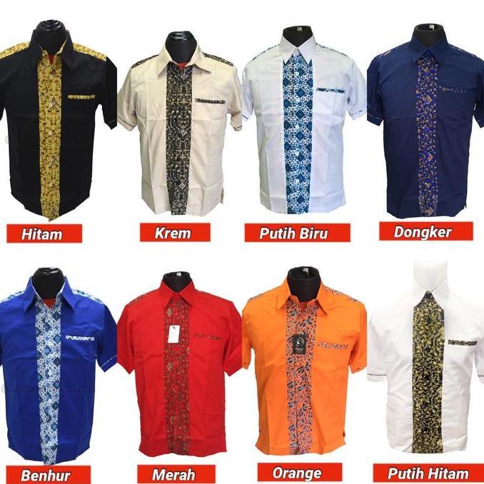 Kemeja Seragam Batik , Baju Kerja Batik , Seragam Kombinasi Batik , Seragam Batik , Baju Restoran Ba