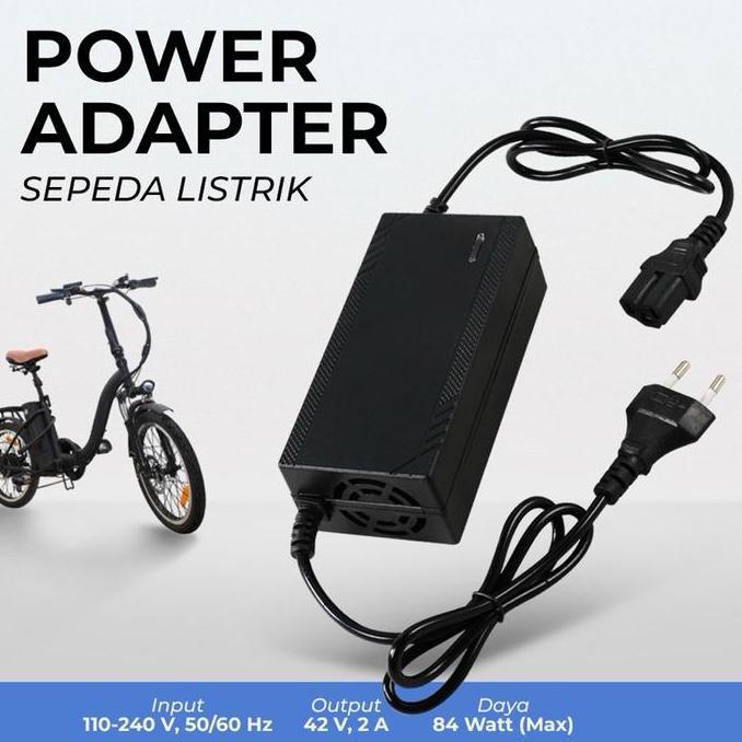 charger speda listrik 36volt - 42volt cas sepeda listrik 36v