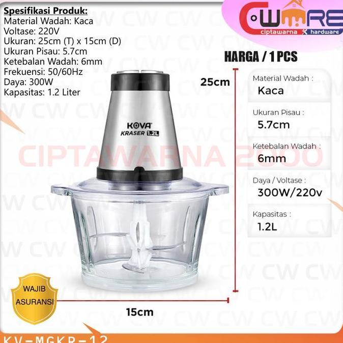 hanya disini] GOTO Kova Kraser Meat Grinder Blender Food Chopper Penggiling Daging Sayur