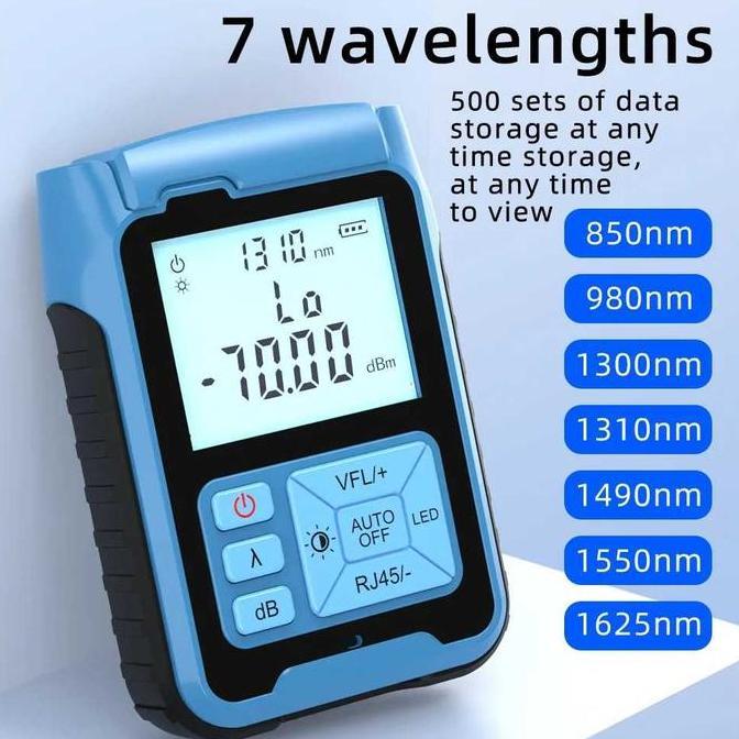 Mini Opm 2In1 Alat Tester Kabel Fiber Optik Optic Power Meter 10Dbm
