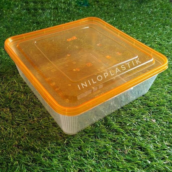 New- 1pack Thinwal Envi 2000ml SQ Colour / Thinwall Kotak Plastik 2000 ml SQ Warna