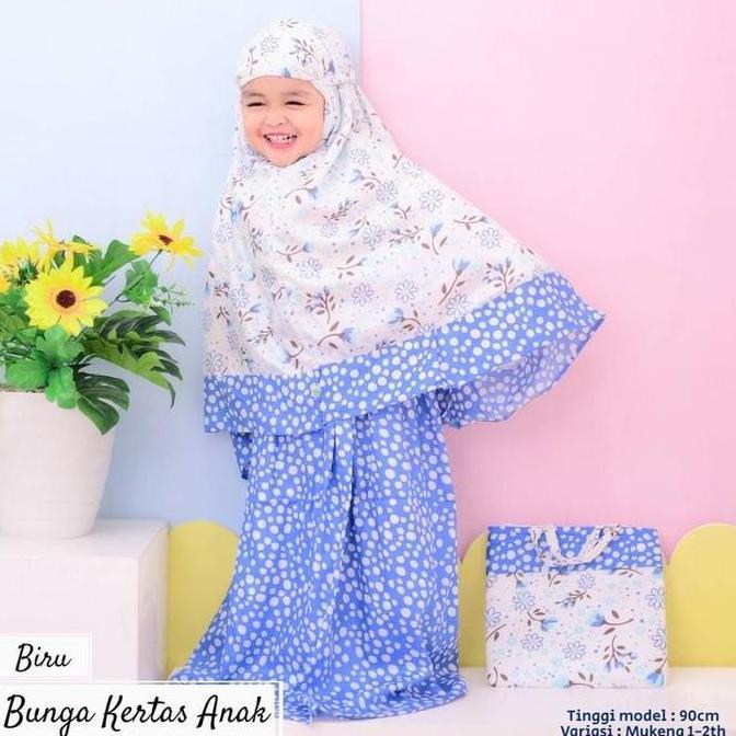 Mukena Anak 1 2 3 4 5 6 7 Tahun Bahan Adem Rayon Premium