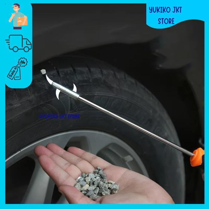 ALAT PEMBERSIH SELAH BAN VELG MOBIL MOTOR TRUCK FORKLIFT DARI BATU KERIKIL PAKU KOTORAN 4IN1 4 IN 1 