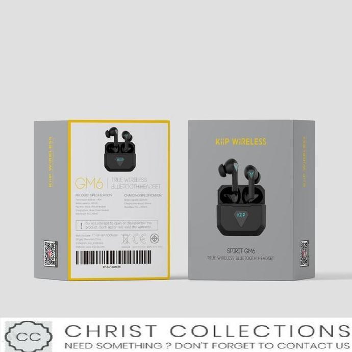 Kiip True Wireless Bluetooth Earphone Gaming Mode Low Latency Gm6