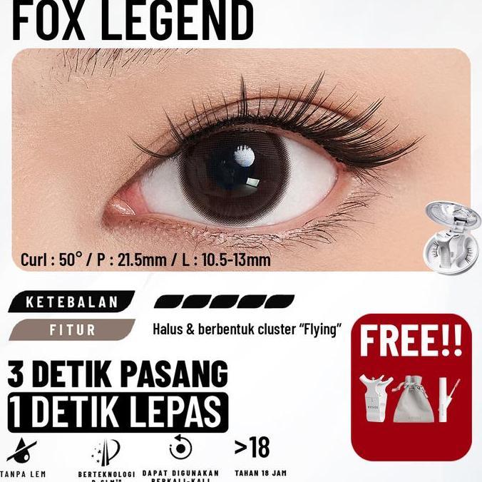 Geatomi_10 - WOSADO Fox Legend Bulu Mata Magnetik Natural Eyelash Extension
