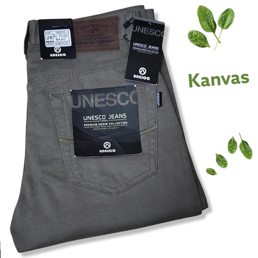 Promo Celana Panjang Kanvas Unesco Kualitas Cardinal //Celana Panjang Pria Standar // Bagus Dan Adem