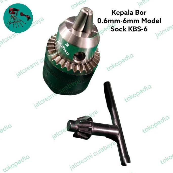 Produk Unggulan] Kepala Bor 6mm B10 Model Sock KBS-6 Drill Chuck