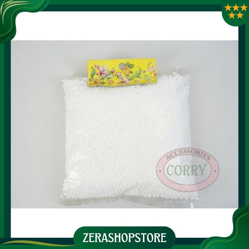 Butir Plastik Salju Putih Hiasan Dekorasi Parcel Pohon Natal Co Promo